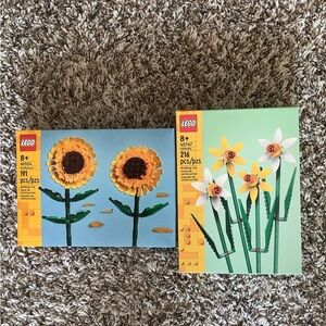 LEGO Garden Set 40727 40524 Sunflowers Daffodils - NEW